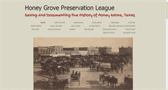 Desktop Screenshot of honeygrovepreservation.org